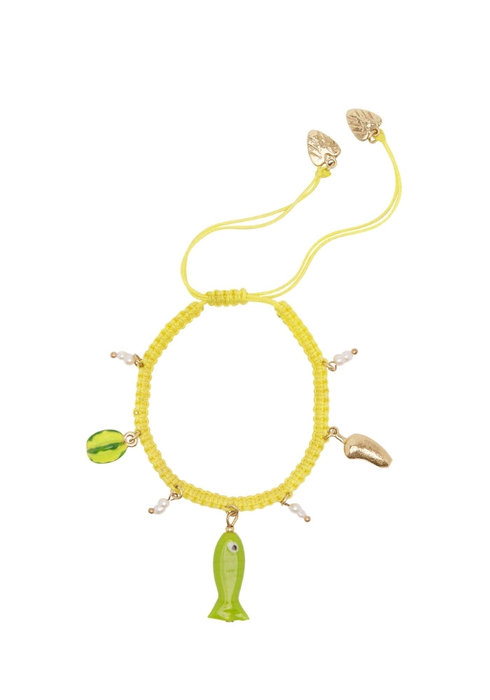 ALEMAIS Tesori Macrame Fish Charm Bracelet