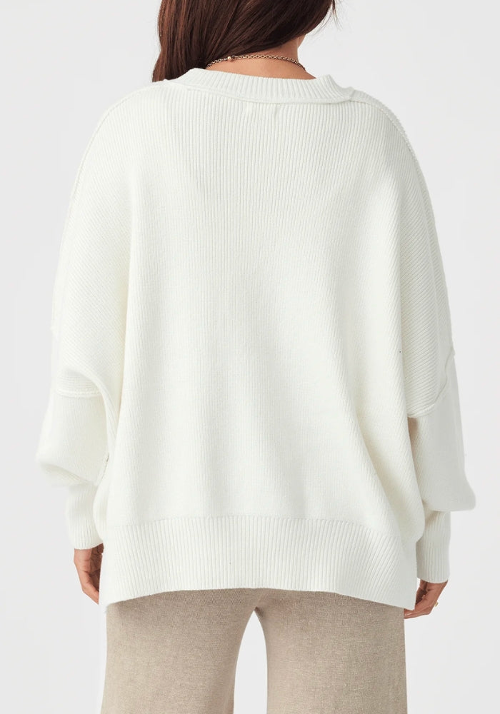 Harper Organic Knit Sweater - Cream