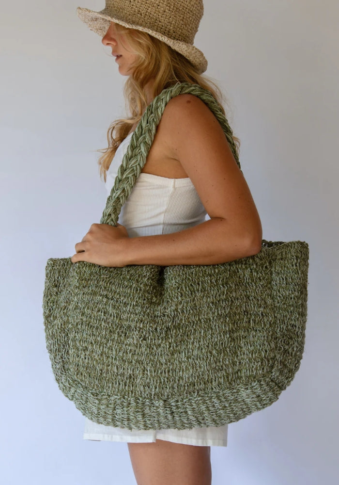 HOBO AND HATCH Elle Grande Tote - Aloe