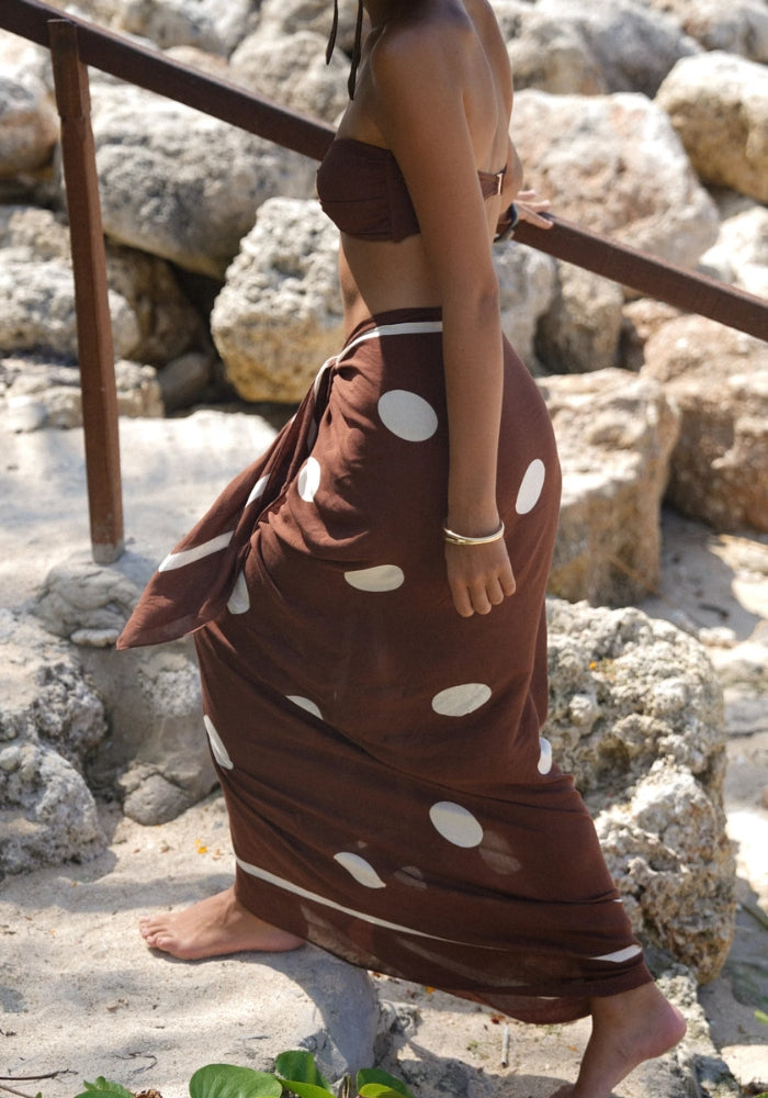 OCHRE LANE Choc Dot Sarong