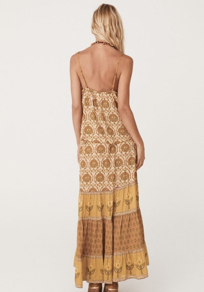 SPELL Château Maxi Skirt - Champagne