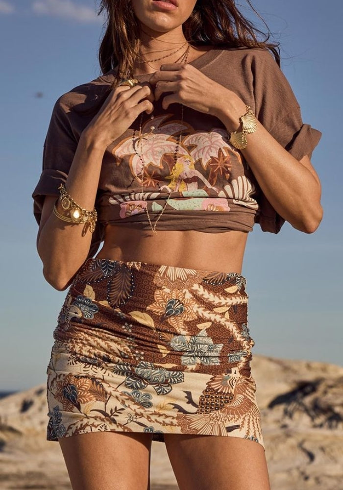 SPELL Volcano Goddess Mini Skirt