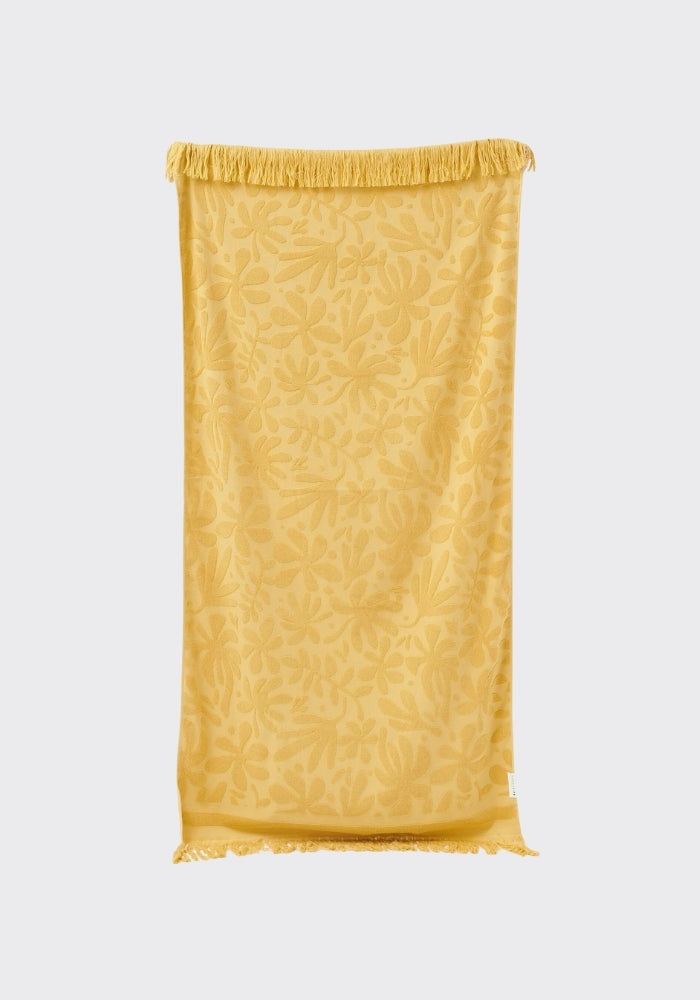 SUNNY LIFE Luxe Towel Mango Bay Golden Mustard