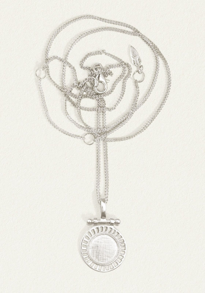 TEMPLE OF THE SUN Solar Necklace Silver