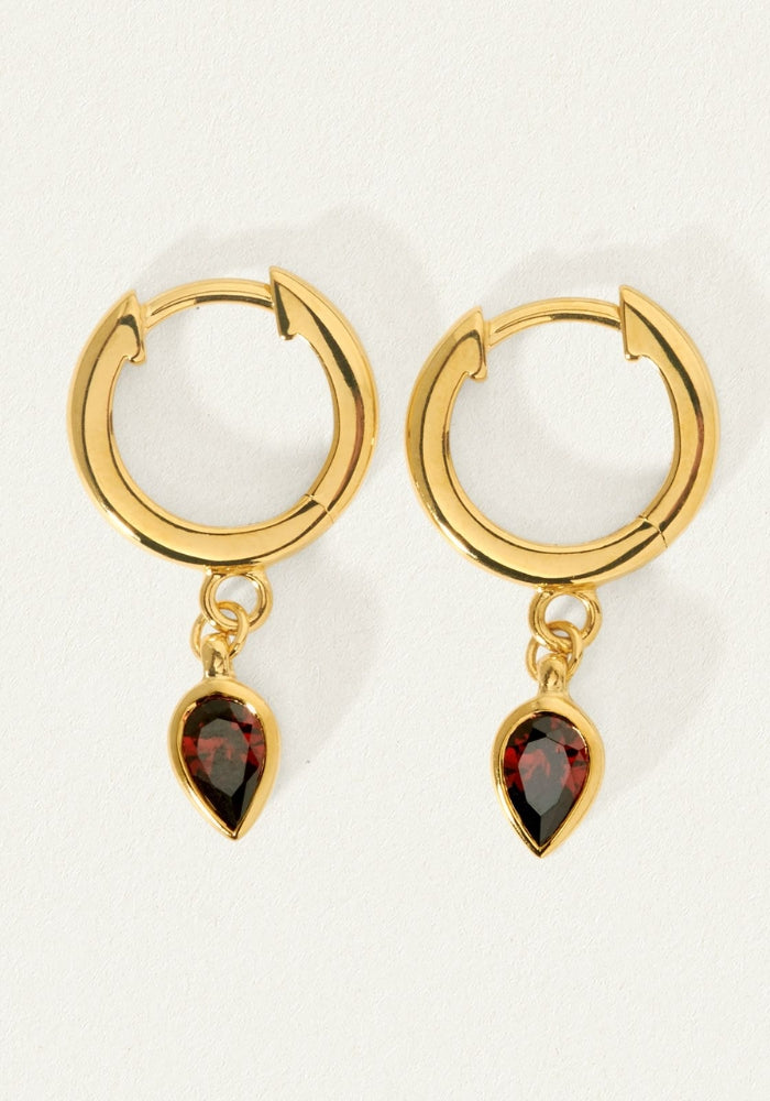 TEMPLE OF THE SUN flame Earrings Gold