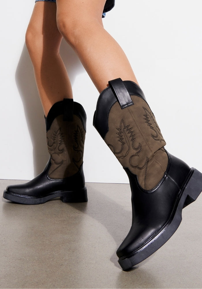 THERAPY Envy Cowboy Boot Cocoa