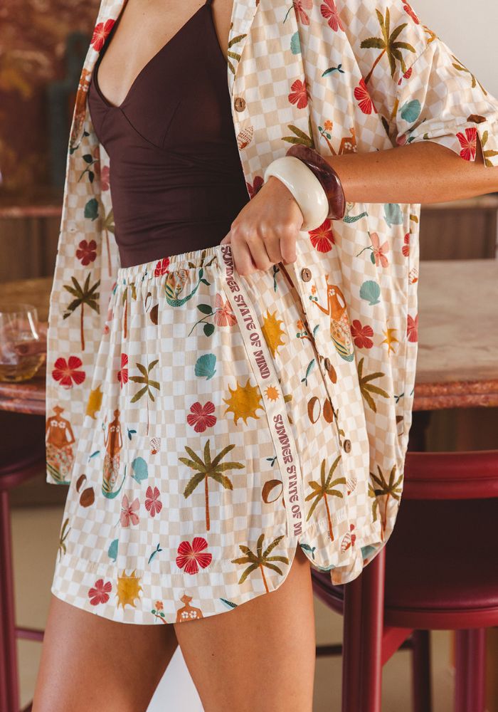 CABO SUMMER STATE OF MIND Summer Club Mini Skirt