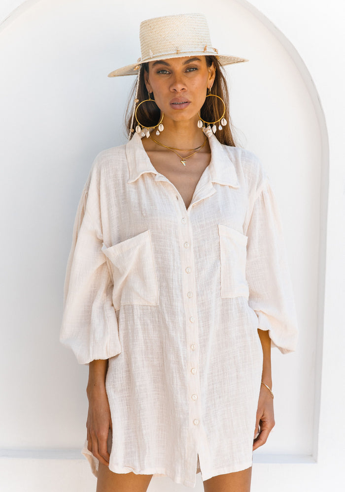 CABO Capri Shirt Dress- Shell