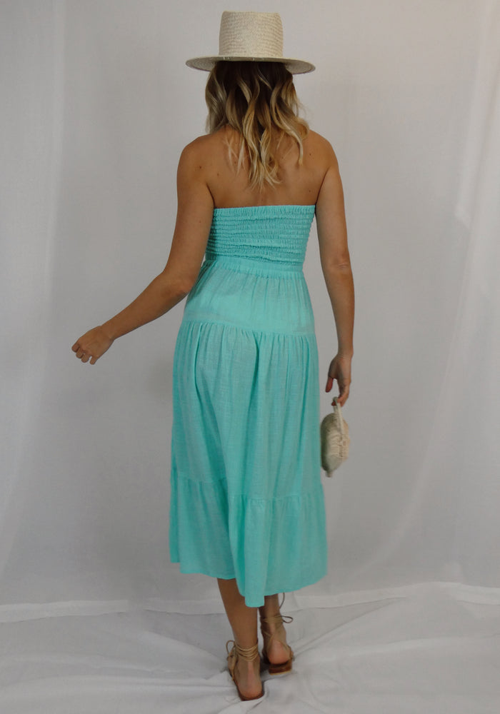 Leilani Cutout Dress - Turquoise