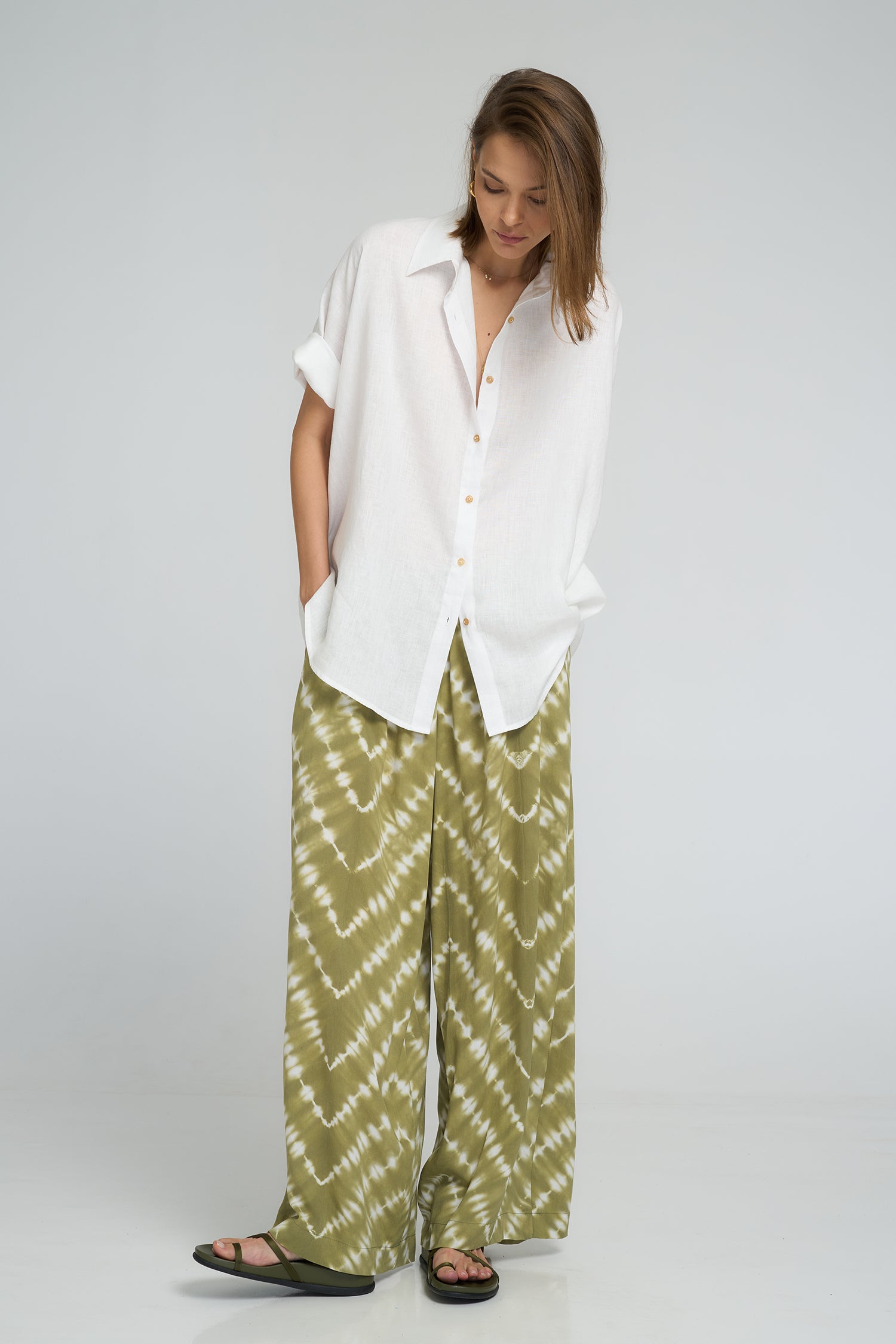 Georgie Linen Shirt-  Ivory