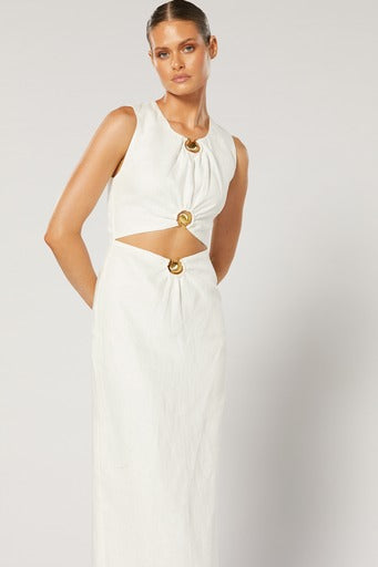 WINONA Oceana Midi Dress- White