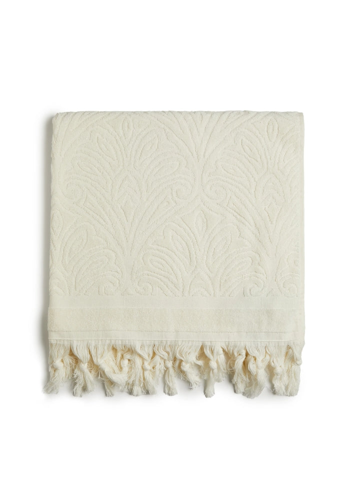 SALTY SHADOWS Cream Cotton Traveller Terry Towel