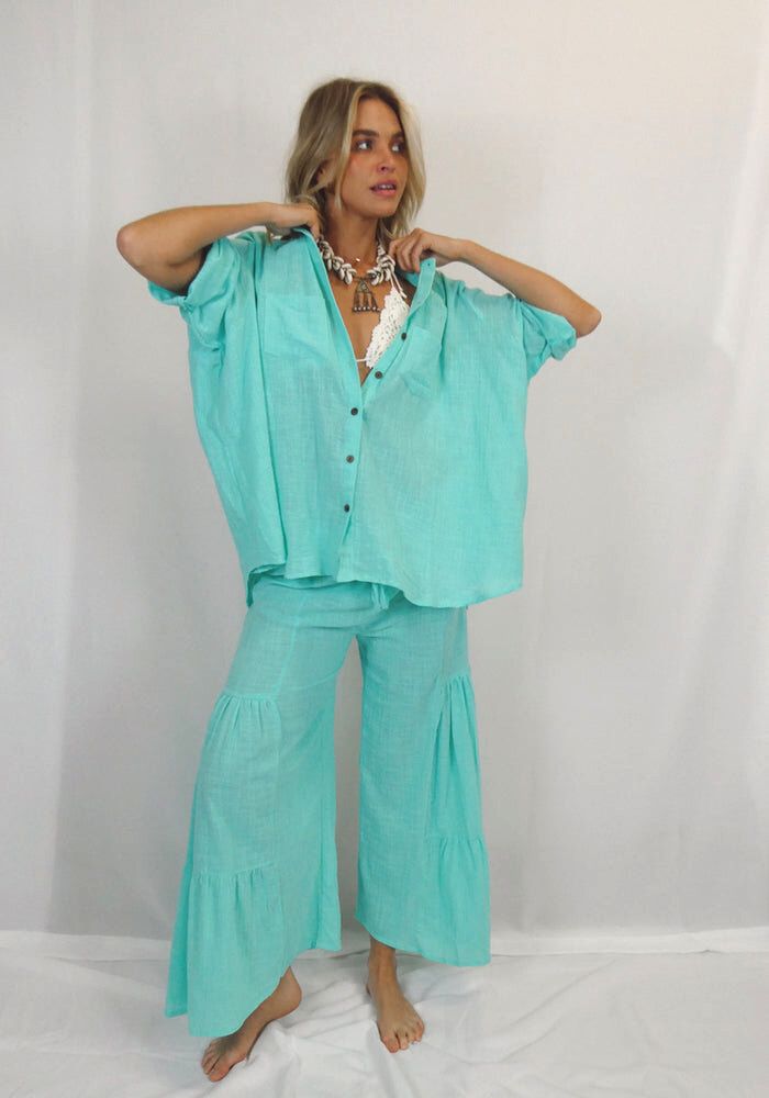 Coral Sea Shirt - Turquoise