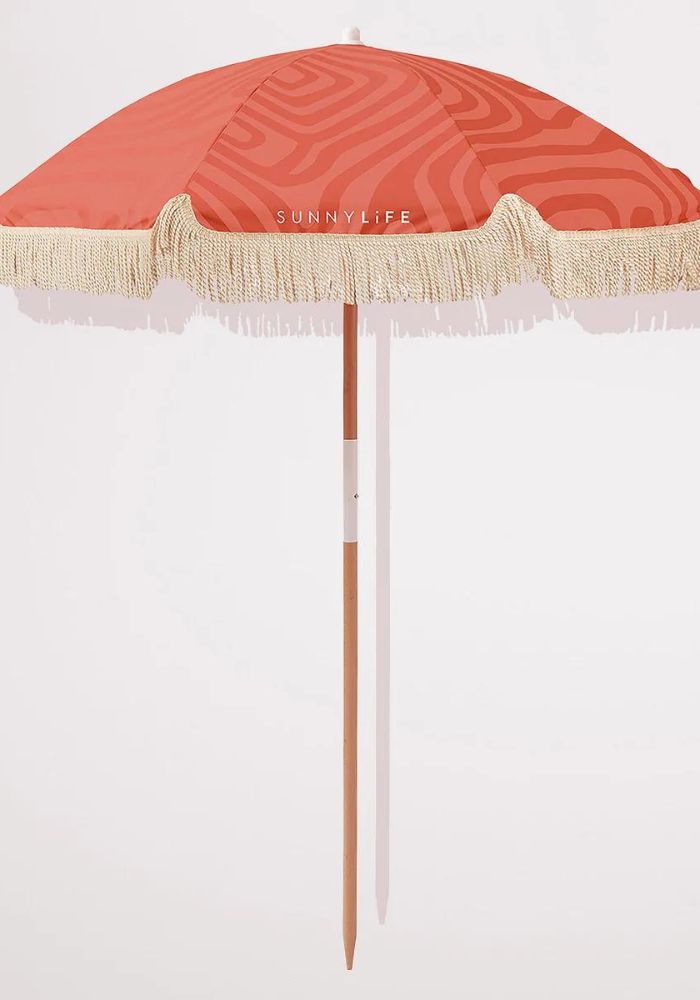 Luxe Beach Umbrella- Terracotta