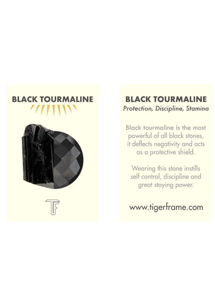 Tiger frame Tridatu Bracelet-Black tourmaline