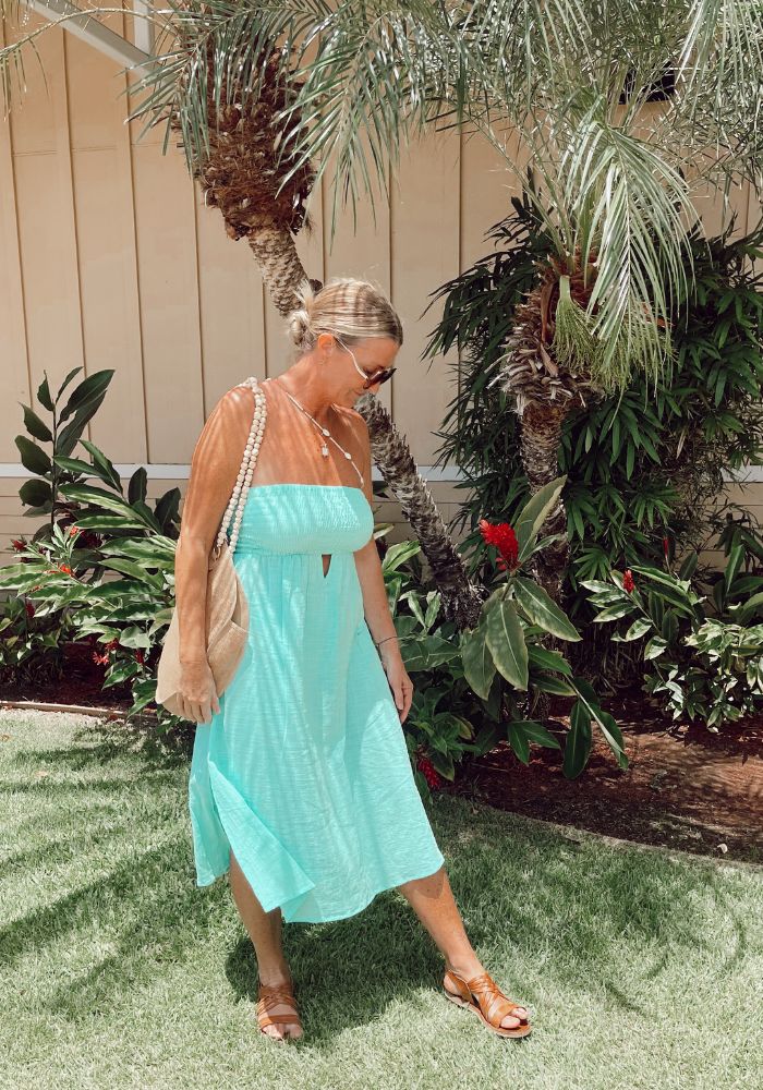 CABO GYPSY Aloha Dress - Turquoise