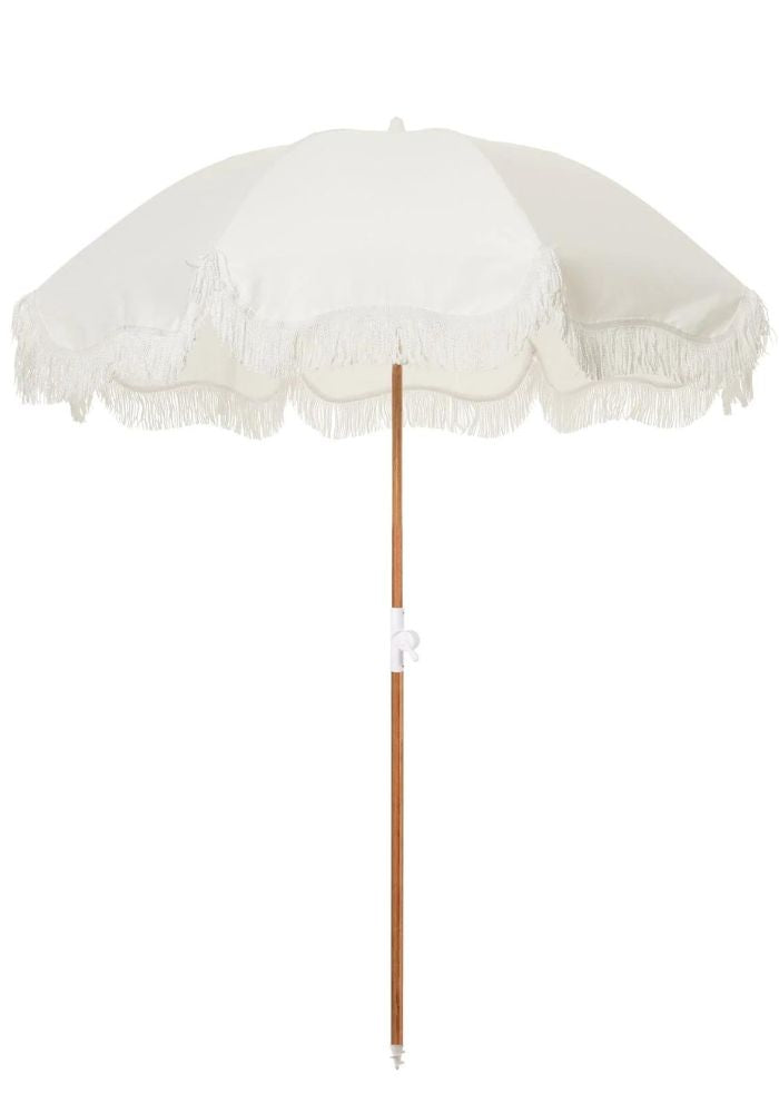 Holiday Beach Umbrella- Antique white
