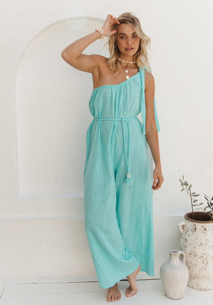 CABO GYPSY The Lawn Jumpsuit - Turquoise