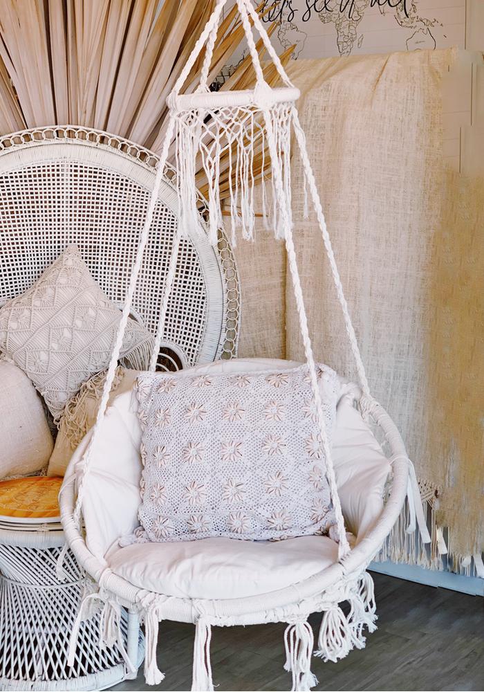 Deluxe Macrame  Round Hanging Chair