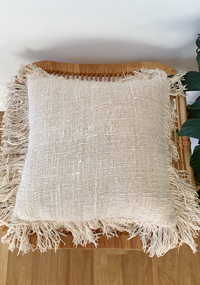 Kira Fringing Cotton Cushion Cover