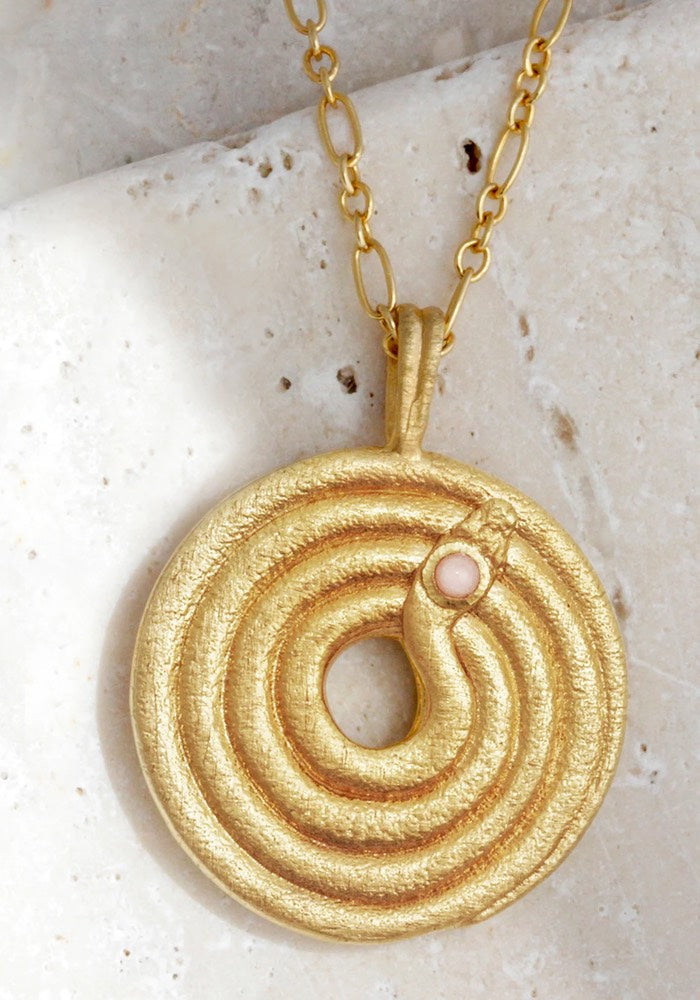 TEMPLE OF THE SUN Naga Necklace - Gold