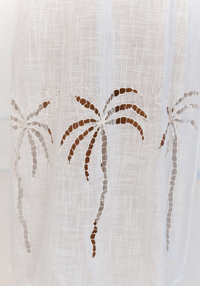 3 Palms Dress - White