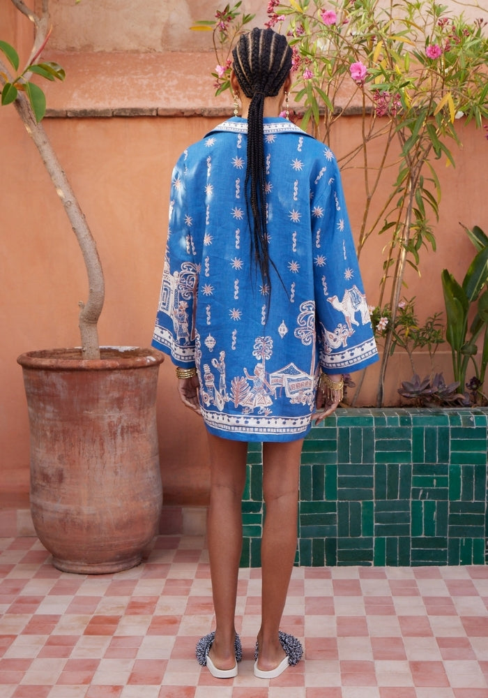 ALEMAIS Acacia Long Sleeve Mini Dress  