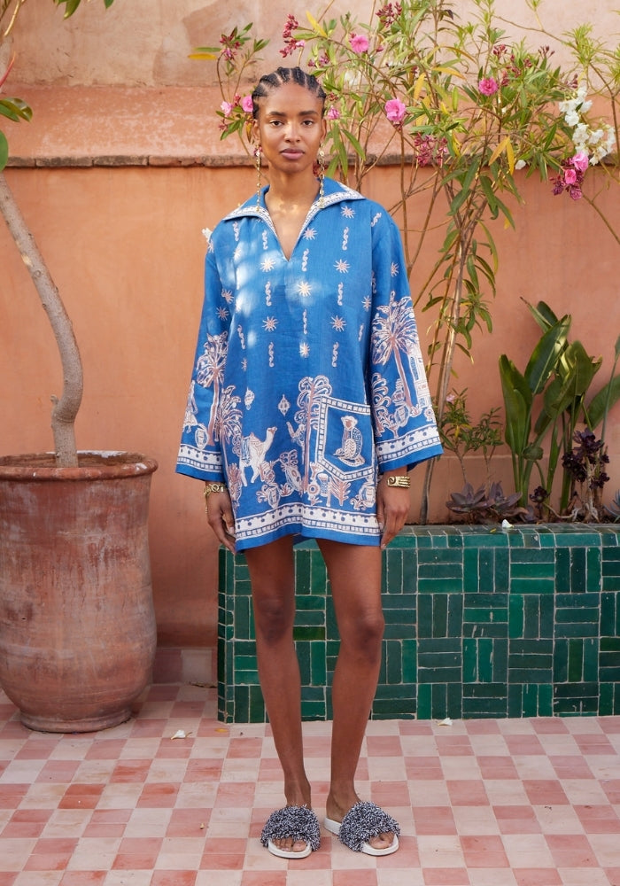 ALEMAIS Acacia Long Sleeve Mini Dress  