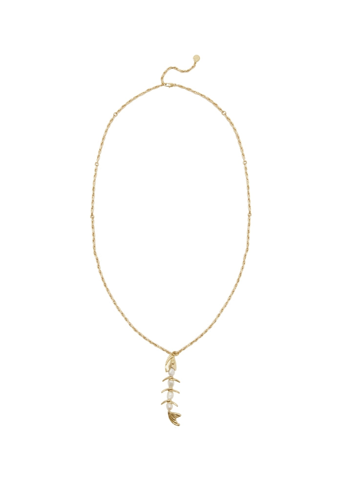ALEMAIS Calypso Pearl Fish Necklace 