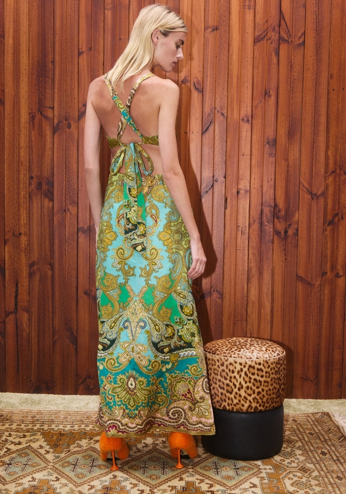 ALEMAIS Clemenza Cut Out Midi Dress
