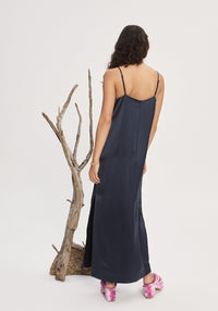 ALEMAIS Fontaine Slip Midi Dress – White Bohemian