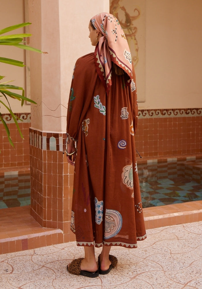 ALEMAIS Laurence Tie Front Shirtdress