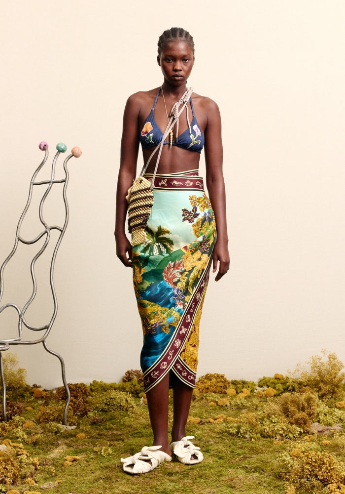 ALEMAIS Lucena Wrap Skirt 