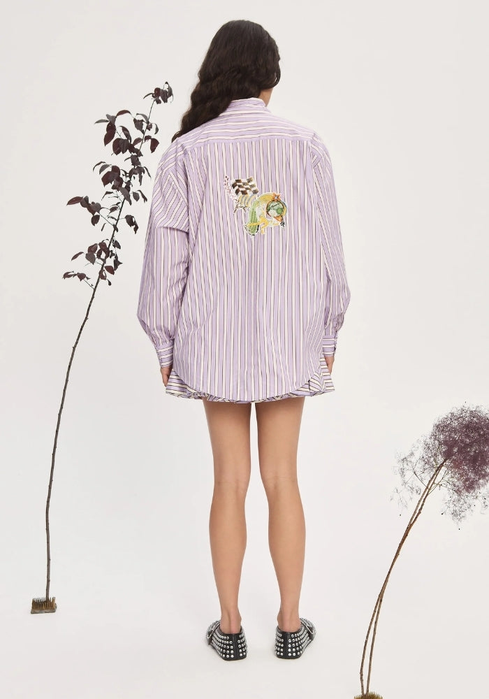 ALEMAIS Lucky Paced Embellished Shirt 