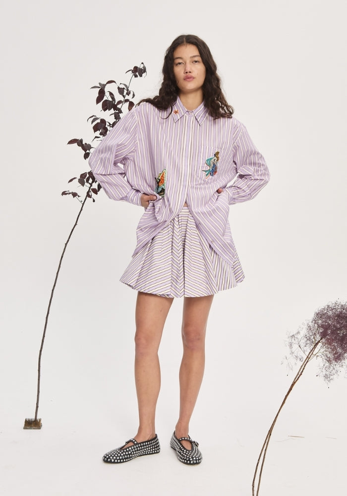 ALEMAIS Lucky Paced Embellished Shirt 