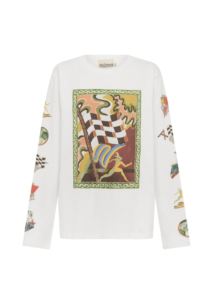 ALEMAIS Lucky Pace Long Sleeve Logo Tee