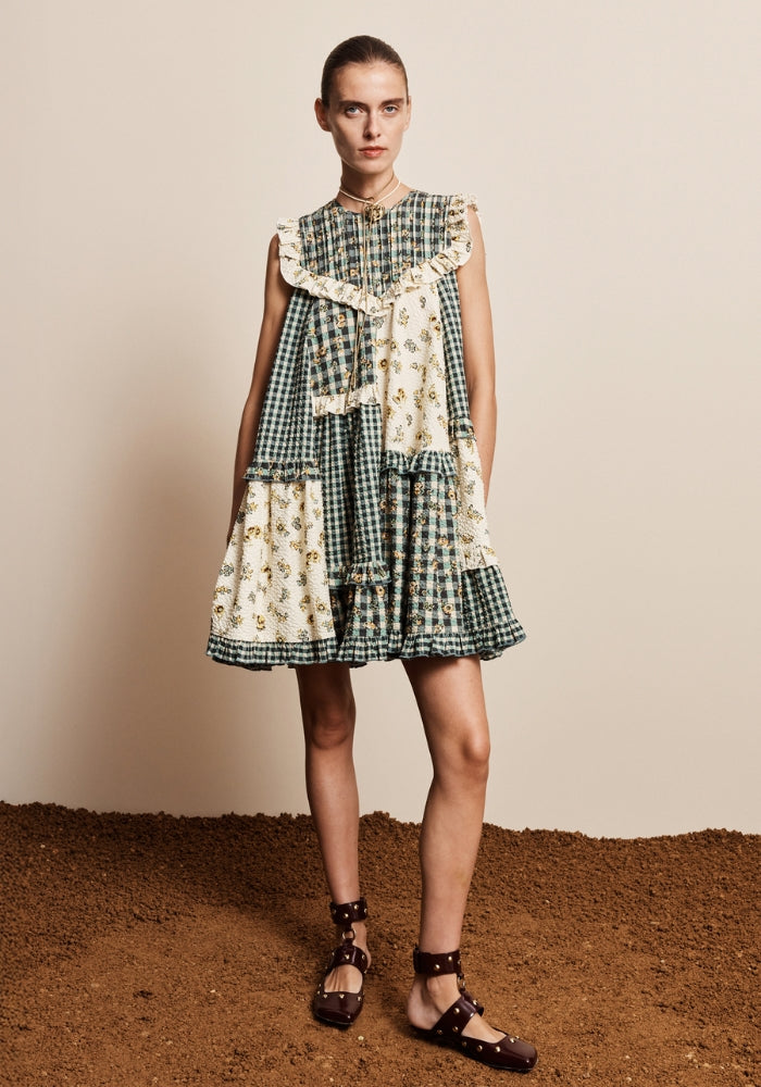Outrider Seersucker Mini Dress