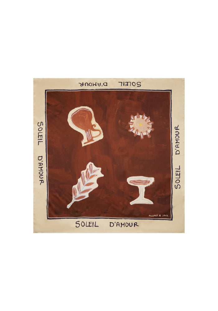 ALEMAIS Soleil D'amour Silk Scarf