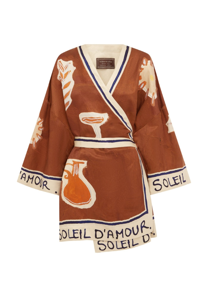 ALEMAIS Soleil D'Amour Wrap Mini Dress
