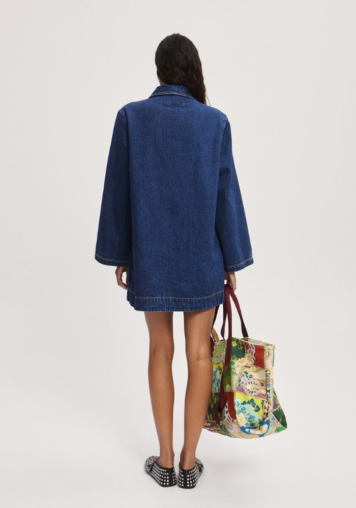 ALEMAIS Speedy Denim Mini Dress
