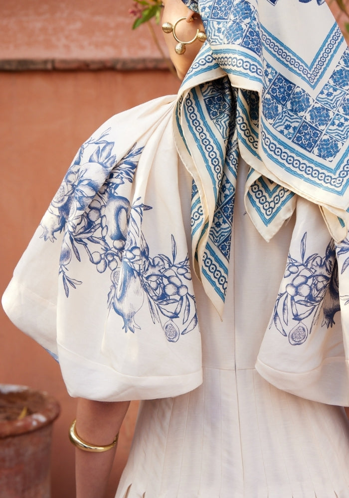 ALEMAIS Villa Romantica Silk Scarf 
