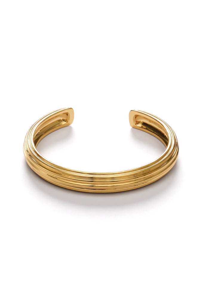 ANNI LU Golden Deco Bangle - Gold