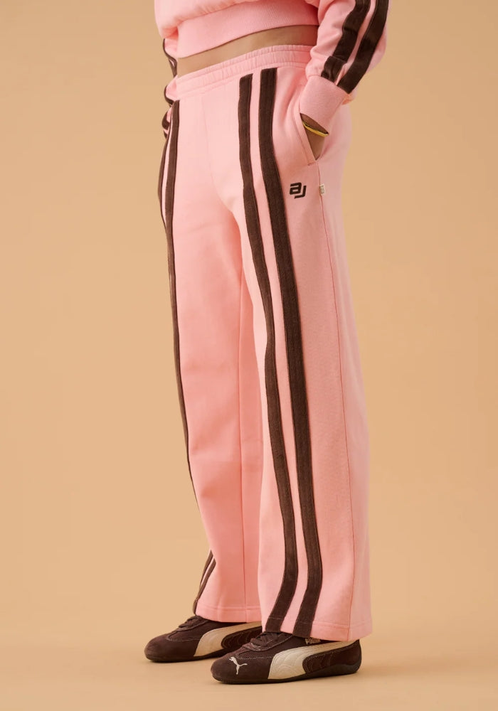 ARAMINTA JAMES AJ Logo Stripe Trackpant Rose Quartz
