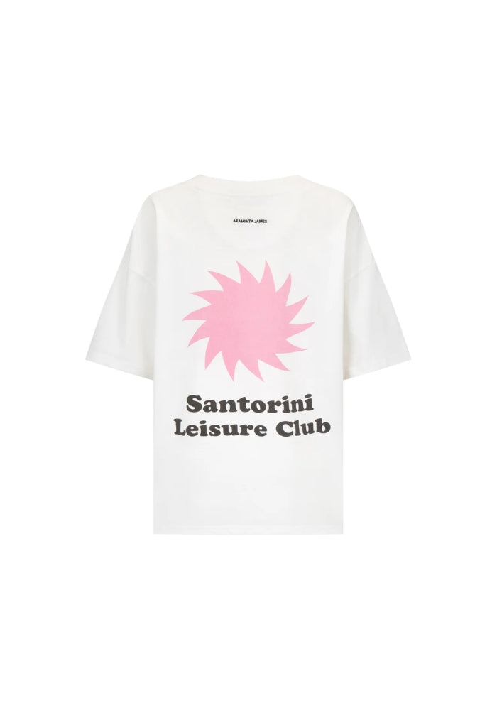 ARAMINTA JAMES Santorini Oversized Tee Warm White