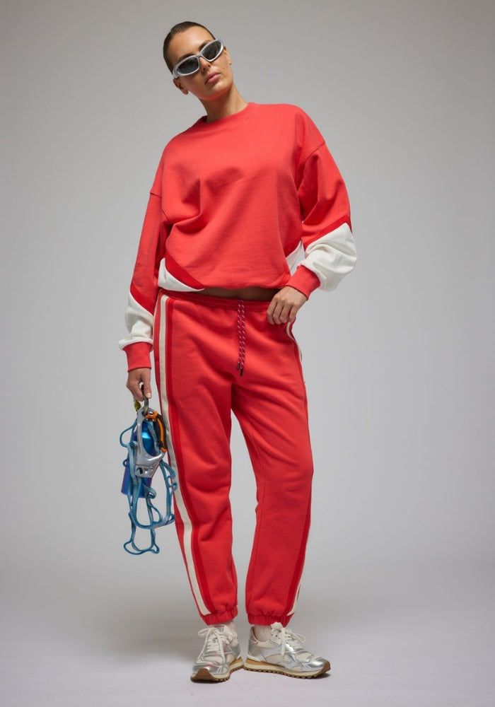 ARAMINTA JAMES Splice Sweatshirt Coral 