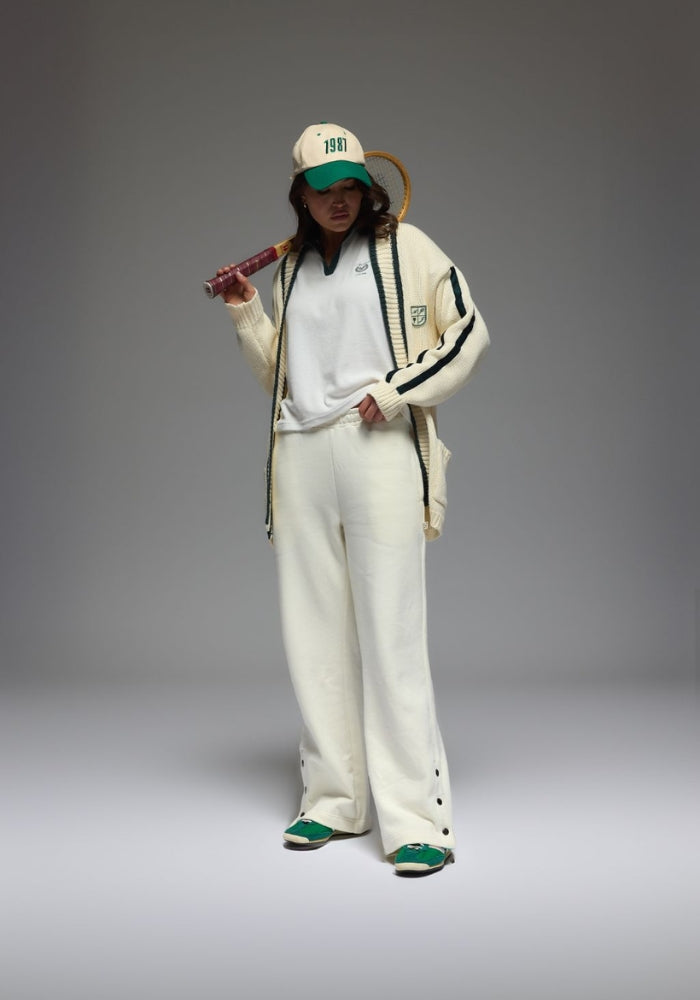 ARAMINTA JAMES Snap Hem Trackpant Coconut