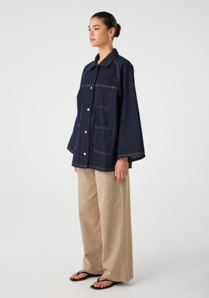 ARCAA Alma Chore Coat - Denim 