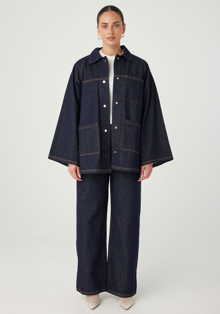 ARCAA Alma Chore Coat - Denim 