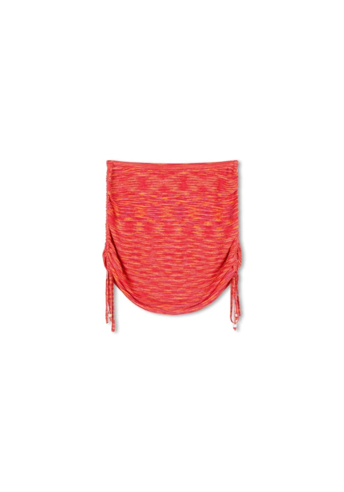 ARCAA Emi Ruched Mini Skirt - Coral