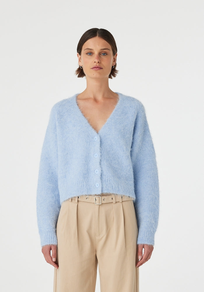 ARCAA Liora Fluffy Cardigan  - Sky